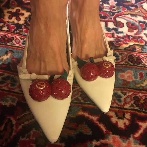 gucci cherry heels